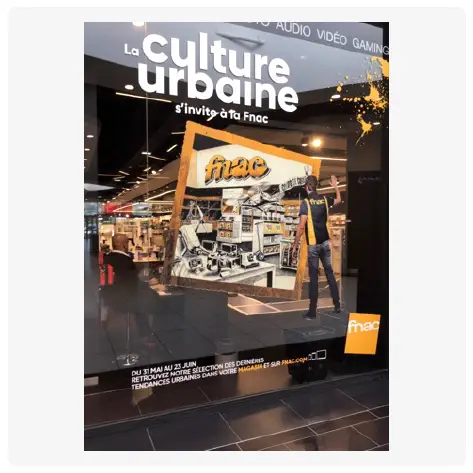 Vitrine Fnac Culture Urbaine